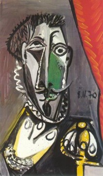 Pablo Picasso Painting - Busto de un hombre 1970 Pablo Picasso
